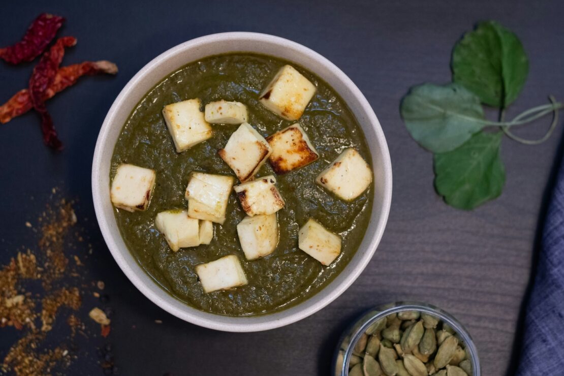 Mi receta india: palak paneer